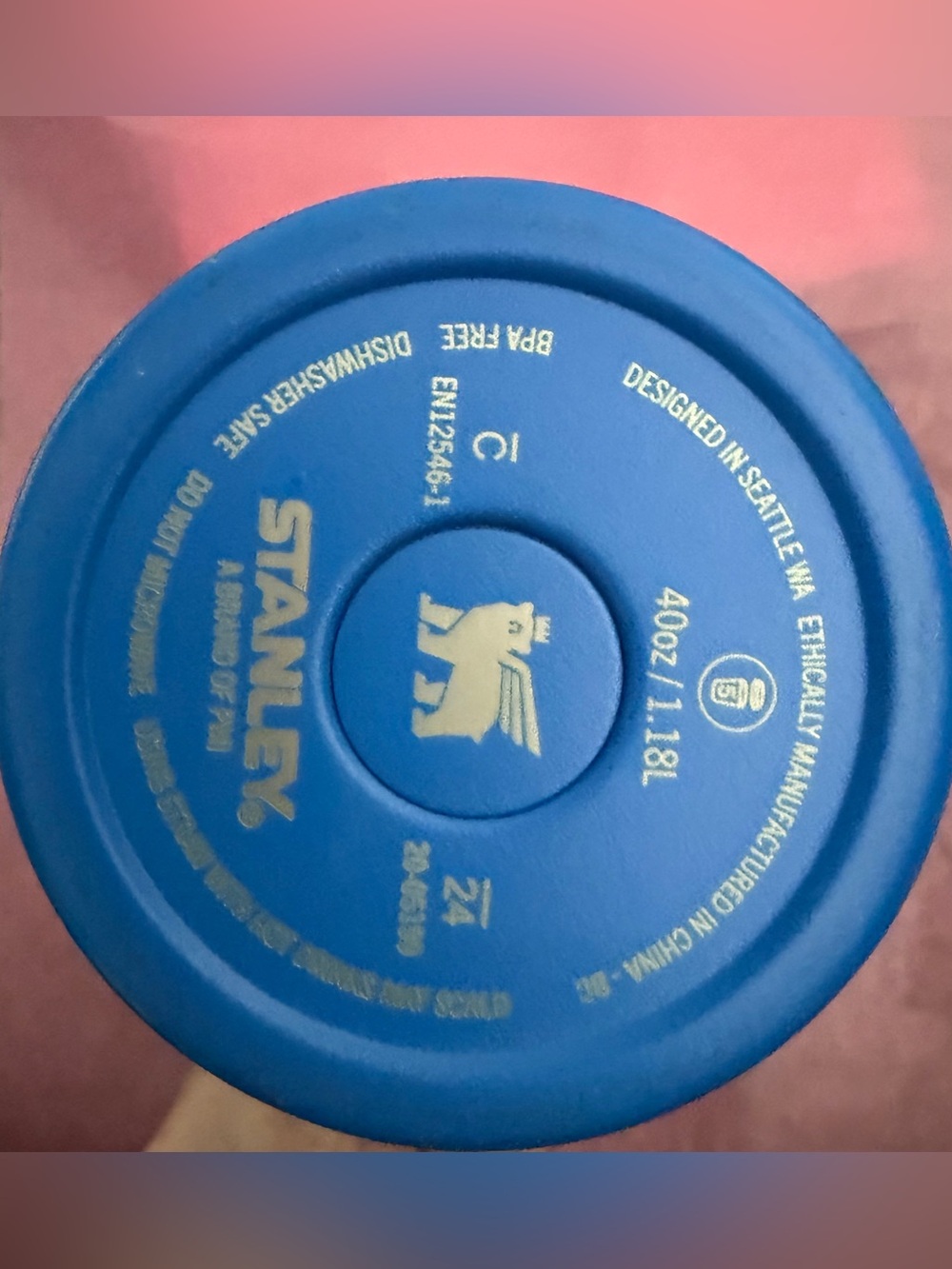 40 oz Stanley Pacific Blue Tumbler - Picture 3 of 4